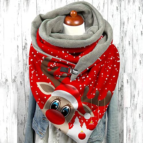 Damen Schals Warmer Dreieckstuch Damen Dünn Damen Mit Gemustert Kuschelig Dreieckstuch Ausgefallene Damenschal Leichter Schaltuch Button Knopf Streifen Warm Soft Einfarbig Herbstscha