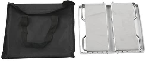 SUNGOOYUE Mini Gril de Camping Pliable en Acier Inoxydable avec Pare-Vent pour Jardin