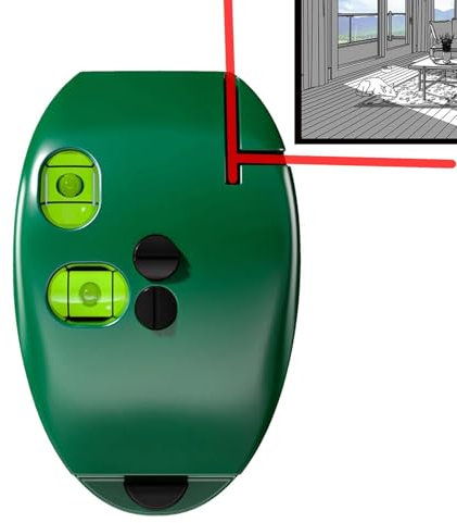 Niveau de ligne infrarouge alimenté par batterie – Outil de niveau à 90 degrés, niveau infrarouge de haute précision | Multifonctionnel pour cadres photo, portes, murs, sols