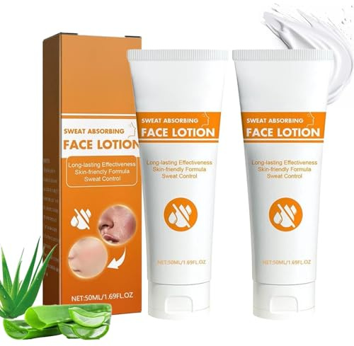 Loción Facial Absorbente Del Sudor, Loción Facial Antitranspirante, Crema Facial Antisudor, Protección Extra Eficaz Contra La Sudoración Excesiva, Para Hombres Y Mujeres (2pcs)