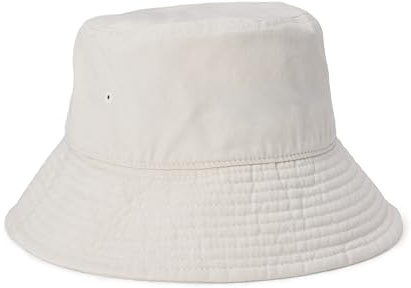 Amazon Essentials Cappello da Pescatore in Cotone Lavato Donna, Ecru, L-XL