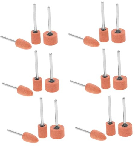 IWOWHERO 45 piezas Kit Muelas de Esmeril para Herramienta Rotativa Piedras de Molienda Montadas para Afilado y Pulido Preciso Jade y Gemas Accesorios Versátiles para Control Detallado de