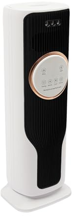 Klimaanlage Mobil,2000W Heizleistung,45W Kühlung,2L,Leiser Turmventilator,Klimagerät Luftbefeuchter mit Fernbedienung,Touch-Bedienfeld,Auto-Abschaltung,wie blattloser Luftauslass,für Zuhause (Schwarz)