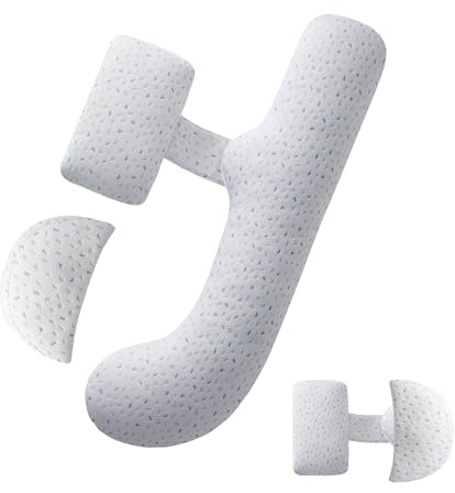 Pregnancy Pillow for Sleeping, SEEDNUR Maternity Pillow Support for Back, Legs, Belly, HIPS, Pregnancy Body Pillow with Detachable & Adjustable Cover, Pregnancy Pillow for Women Relieve Fatigue & Pain