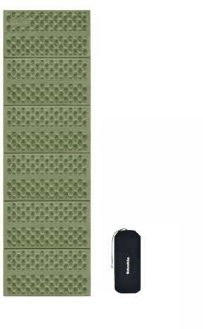 Naturehike R-Wert 3.0 Faltbare Camping-Isomatte, 480g Matratze, ≥ -5℃ | Ultraleicht,2,5cm Dicke IXPE Hochelastisch, Feuchtigkeitsdicht & Wärmend mit Aluminiumfolie, Eiernest