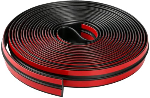 Goma Parabrisas Coche 5m*19mm Junta de Goma Adhesiva en Forma de T Negro | Junta Parabrisas Burlete Puerta Coche Autoadhesivo para Parabrisas Delantero Trasero Aislamiento Acústico Sellado Hermético
