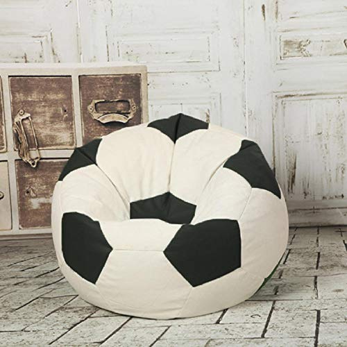 QIROG Beanbag Waterproof Sports Soccer Basketball Ball Inflatable Chair Lazy Sofa Recliner Sofa Outdoor Game Sofa-White