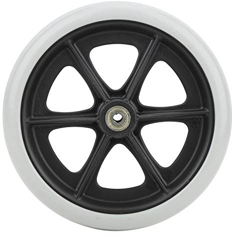 8 Inch Wheelchair Front Wheels Disabled Antislip Rubber Wheels Wheelchair Accessory,Used in Disabled Vehicles, Healthcare Vehicles, Etc.