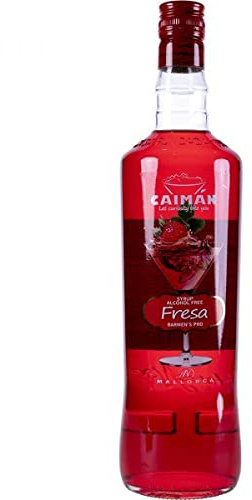 Antonio Nadal Destilerías Caimán Jarabe Fresa (Sin Alcohol) - 1000 ml