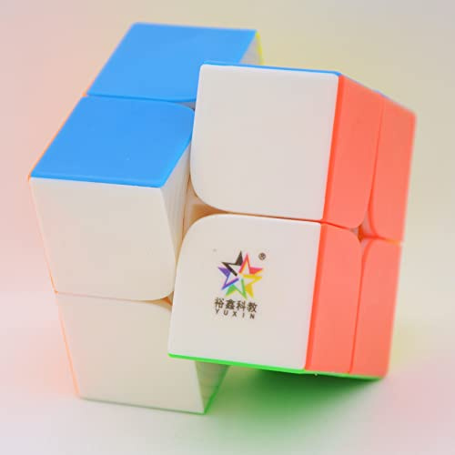 Bukefuno Yuxin Little Magic 2x2 Magnetic Magic Speed Cube YuXin Little Magic M 2x2x2 Puzzle Cubes Stickerless Magic Cube