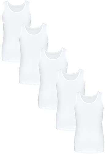 TupTam Unterhemden Mädchen Baumwolle 5er Pack Ärmellos Kinder