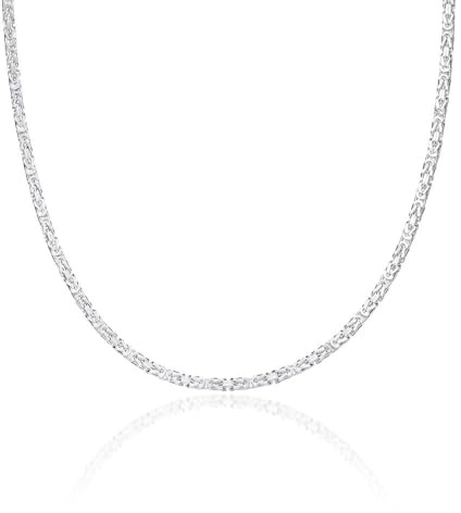 JEWLIX 925 Silber Königskette 2mm Damen Herren