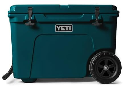 YETI Tundra Haul Wheeled Cool Box, Insulated Hard Cooler, Agave Teal