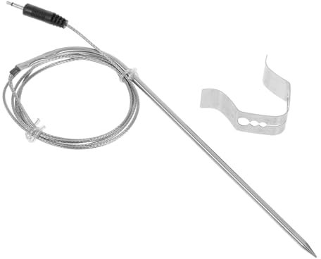 BESPORTBLE Edelstahl Grillsonden Halter Klemme Für Fleischthermometer Hitzebeständig Flexibel Fixierbar Für Präzise Temperaturmessung Am Grill Barbecue Zubehör