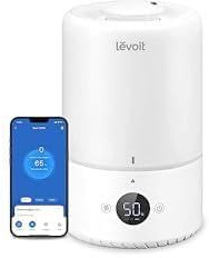 Levoit 3L Top Fill Luftbefeuchter, 360° Drehbare Düse Cool Mist Humidifier, 28dB leise, 25H + Levoit Akku Staubsauger mit 99,99% HEPA Filter, Auflade-Wandhalterung, Max 60 Min Laufzeit