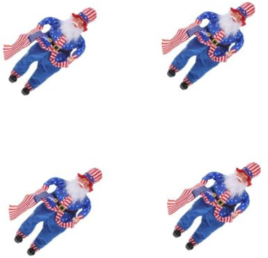 Cabilock 4 Piezas para Decoración del Día De La Independencia para Jarrones Lindos Contenedores Cubitos De Hielo Béisbol Portátil Media Enchufe Pegatinas De Monedas Mochila De