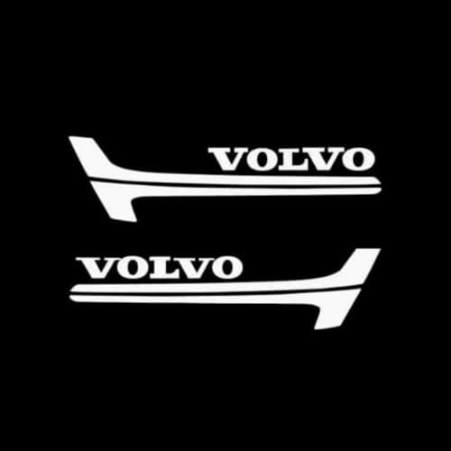 YZWDSFP Car Welcome Lights for Volvo XC40 XC60 XC90 S60 S90, Car Door Logo Projector Light, Led Door Logo Projector Courtesy, Car Puddle lamps Lighting Kit