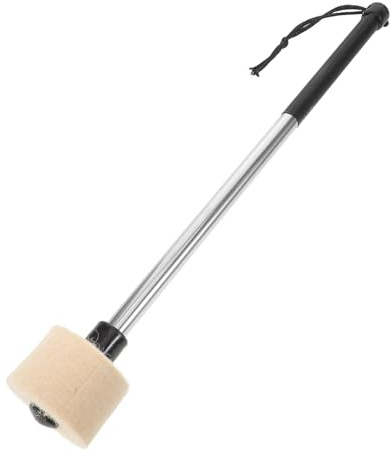 Vaguelly Drum Mallet Aus Edelstahl Mit Wollfilzkopf Für Professionelle Percussion Für Marching Bands Und Schlagzeug Langlebig Und Leicht Zu Handhaben