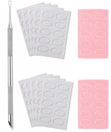 KEMUZ Spingi Cuticole Spingi Cuticole Professionale, spingicuticole a doppia testa in acciaio inox con 12 pezzi di carta vetrata, per manicure e pedicure