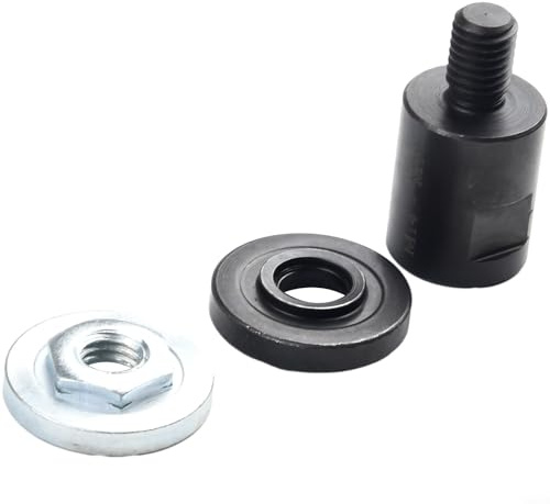 Winkelschleifer Adapter Konverter und Platte Set M10 Metall Zubehör für Polierpads Bohrer Trennscheibe (M14/auf M10 Set)