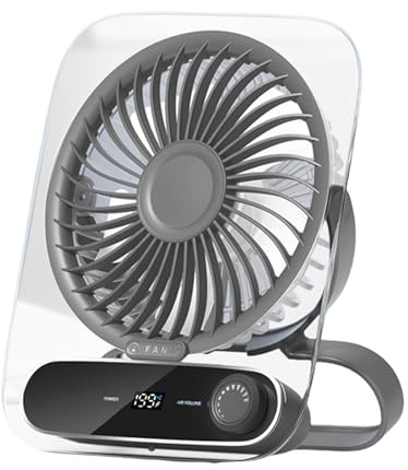 Genérico Small Fan, plegable Cooling Table Fan, recargable Air Cooler 6,83 x 5,55 x 1,61 pulgadas, 199-Speed Adjustable Mini, Wall Mount Night Light Gadget, for Home Travel Outdoor Camping