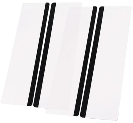 SOPOTUTU 4 Stück Monitor Memo Board für Computer Transparente Notizhalter für Büro und Zuhause Einfache Installation Platzsparendes Design Vielseitige Verwendung für Notizen und