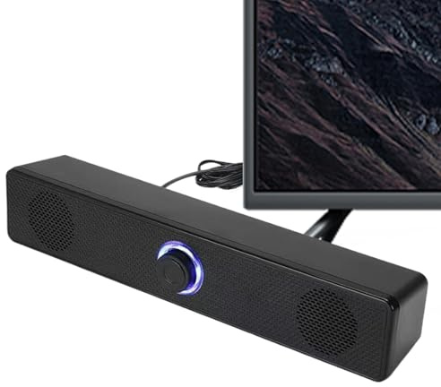 Kixolazr Wireless Soundbar for TV - Desktop Music Playing Device - Home Audio Sound Bars | for Movie Enthusiasts Music Listeners Sports Fans Gamers Apartment Home Theater Living Room Bedroom Study