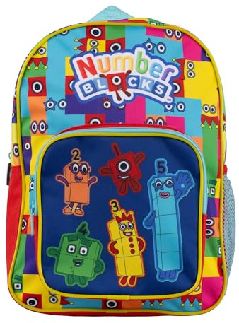 Numberblocks Mochila para niños, niñas y niños, mochila escolar/bolsa de día, Multicolor, Small