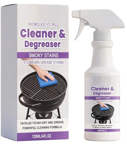 Pulitore Barbecue,Sgrassatore Sicuro Per Impiego Intenso - Rimuovigrasso Per Stufe E Griglie - Per Cibo Bruciato, Sporco, Griglie, Ripiani, Bruciatori A Pellet, Vassoi Raccogli-