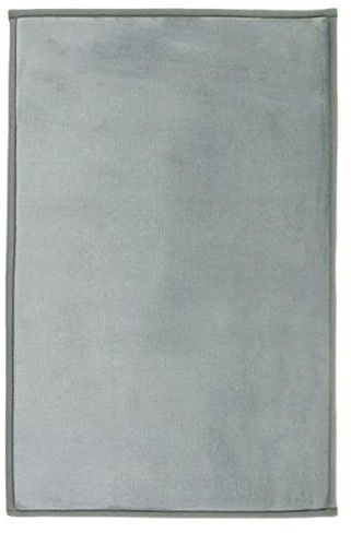 Thedecofactory Flanelle - Tapis Aspect Velours Extra-Doux Gris Nuage 60x120
