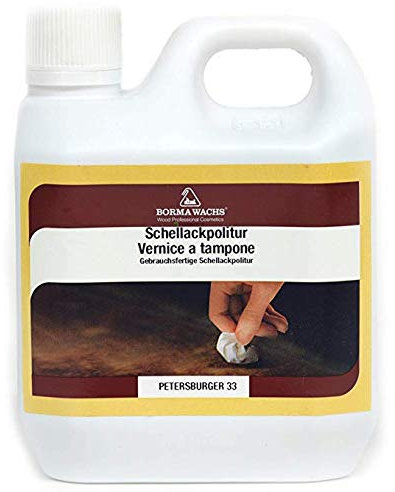 Borma Wachs Schellack PETERSBURGER MÖBELLACK 1000ml Hochglanz Möbellack für Holz