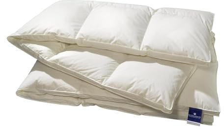 billerbeck Daunendecke | Nena | 140 x 220 cm | 100% Daunen | Optimale Wärme- und Feuchtigkeitsregulierung | Hausstauballergiker geeignet | Wärmestufe warm