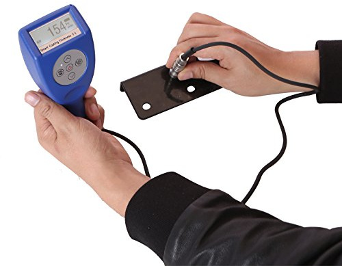 New Bluetooth USB Interconnected Smart Coating Thickness Gauge MT8500F Portable LCD Coating Film Thickness Meter 0-1500um External Fe Magnetic Probe Steel, Iron Base