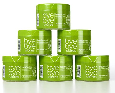 Freshwave® 6er-Set Geruchsentferner Power Gel 400g - Entfernt unangenehme Gerüche im ganzen Wohnbereiche - kontinuierliche Geruchsbeseitigung Dank Kraftkristalle