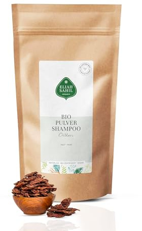 ELIAH SAHIL Bio Pulver Shampoo OUTDOOR Re-Fill Bag Nachfüllpackung 250 Gramm 100% Bio zertifizierte Naturkosmetik Haut und Haar ca. 100 Anwendungen Reiseshampoo ZERO (Green) Waste