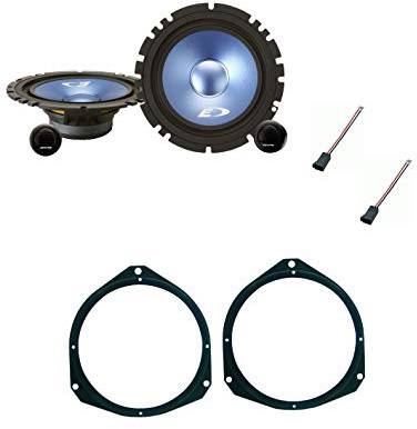 Kit 4 Casse Per Fiat Grande Punto Con Adattatori E Supporti Altoparlanti Alpine SXE-17CS 16 cm Predisposizione Anteriore
