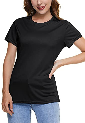 TACVASEN Women's T-Shirt Short Sleeve Outdoor Sport Shirt Quick Dry UV Protection UPF 50+ Tops Quick Dry Summer Running T Shirt