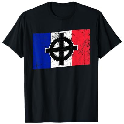 Jour de la Bastille France Croix celtique française T-Shirt