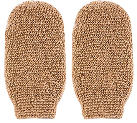 COHEALI 2st Körperwaschschwamm Natürlicher Luffaschwamm Körperpeeling Handschuh Luffa-körperschwamm Waschhandschuhe Zum Peeling-handschuh Aufschäumen Beutel Schwämme Seife Perlmutt