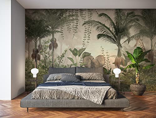 Oedim Fotomural Vinilo para Pared Estampado Selva, Mural, Fotomural Vinilo Decorativo, 500x300cm, Decoración comedores, Salones, Habitaciones, Vinilo Premium