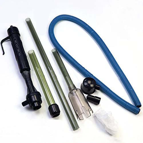 TopHomer Batterie Aquarium Reiniger Kies Siphon Staubsauger Kiesreiniger für Aquarium Wasserwechsel, Fisch Tank Reinigung Sand Filter