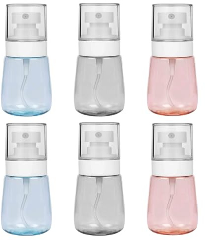 Lahviuu Sprayflaska liten, 6 stycken 30 ml sprayflaska tom fin dimma sprayflaska påfyllningsbar bärbar reseflaska, för eteriska oljor, vatten, alkohol, rengöring, hår och smink