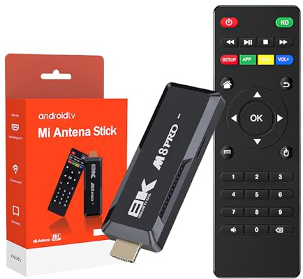 Smart TV-Stick, kompatibel mit Chromecast und HDCP 2, WiFi, Bluetooth, Netflix, Youtube, Prime Video, bis zu 4K HDR10, CEC