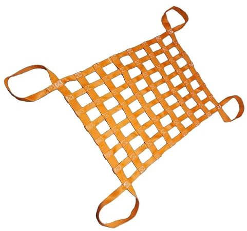Gurtbandnetz Ladungssicherungsnetz - Hebehebenetz – Polyester-Hebenetze, Anhängernetz, Cargonetz Heavy Duty, Tragbar Schutznetz, Kajakdeck Gepäcknetz, Für Docks, Logistik, Anpassbar Hebenetz ( Size :