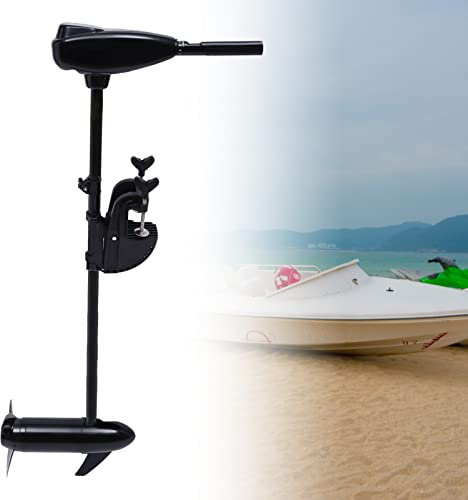 BRRIDE 12V Aussenborder Elektromotor 800W, Hochleistungs Außenborder Bootsmotor Elektro, Aussenborder Motor für Schlauchboot, Fischerboot, Geeignete Anzahl: 6-8 Personen