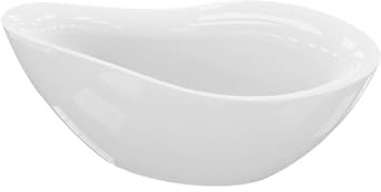 LAVITA Freistehende Badewanne Reus 1800 Acryl 180x89x73 cm Badewannen Oval Form Moderne Acryl-Wanne Freistehend 2 Personen 214 L Antimikrobielle Beschichtung Weiß Glanz