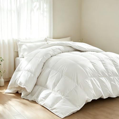 Martha Stewart Goose Feather Down Fiber Cotton Comforter Queen Size