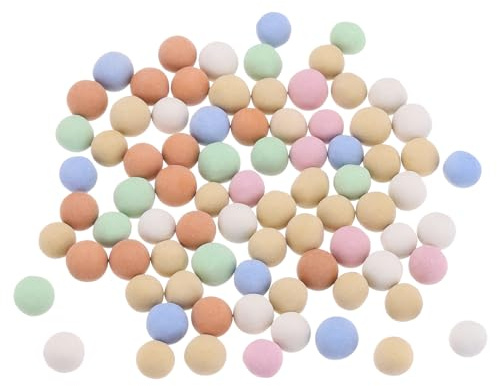 sourcing map Clay Pebbles 9-10mm 0.88 Lbs Multicolor Gardening Potted Balls for Hydroponic Growing, Vases Supplies, Bonsai Decor