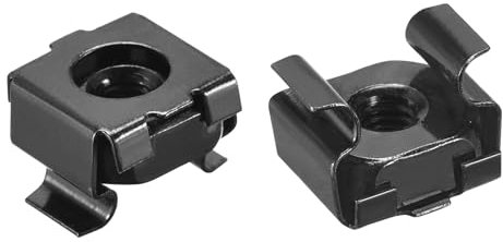 QUARKZMAN Dadi a Gabbia Snap-In, Dado in Acciaio Carbonio M4 x 0.7mm per Armadio Scaffale Server 5pz