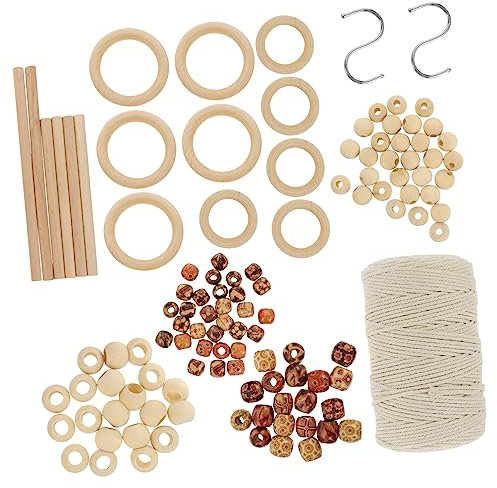 ULDIGI Makramee-wanddekorations-set Handgefertigtes Makramee-zubehör Diy-makramee-wandbehang-set Für Anfänger Multifunktional Und Vielseitig